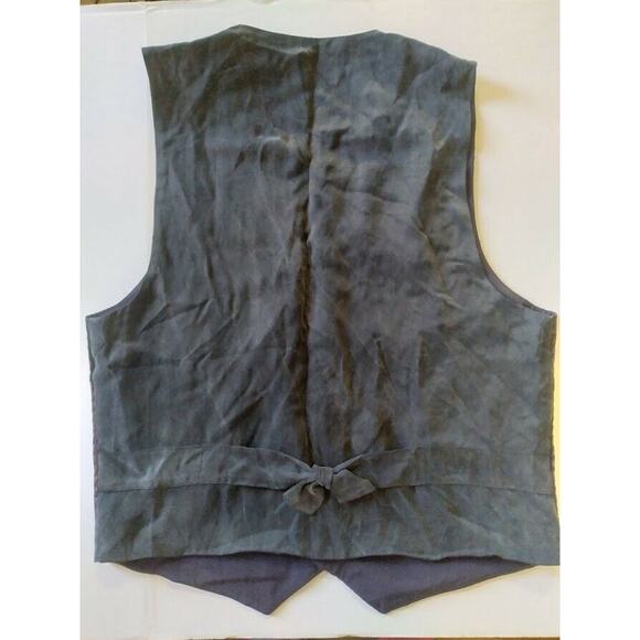 Vintage JUANITA GIRARDIN Hand Woven Textile Jacquard Vest with silk back - Picture 2 of 4